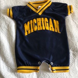 University of Michigan jersey onesie 0-3M